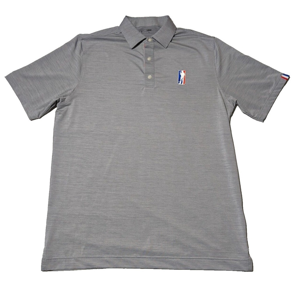 USAG YOU SUCK AT GOLF Men Large‎ Heather Gray Amateur Golf Tour Polo Shirt